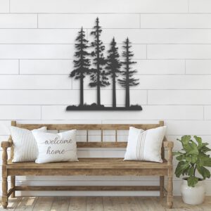 Nature-Wispy-Pine-Tree-Metal-Wall-Art-LED-Light-10