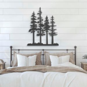 Nature-Wispy-Pine-Tree-Metal-Wall-Art-LED-Light-11