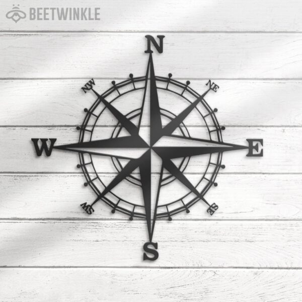 Nautical-Compass-Metal-Wall-Art-LED-Light-8-1