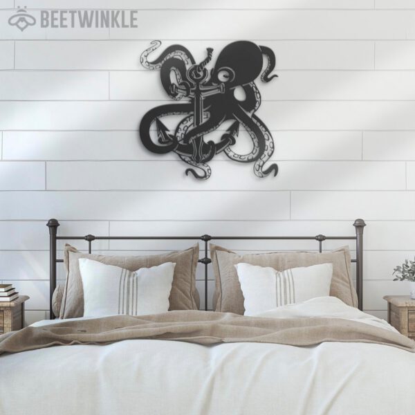 Octopus-And-Anchor-Metal-Wall-Art-LED-Light-7