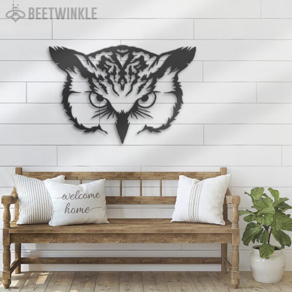 Owl-Metal-Wall-Art-with-LED-Light-7