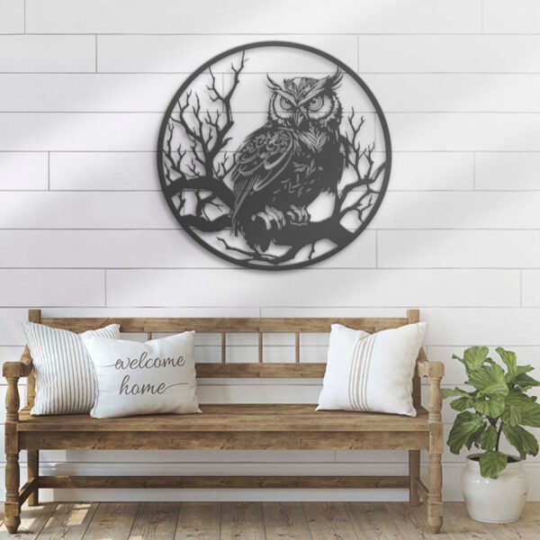 Owl-On-the-Branch-Metal-Wall-Art-with-LED-Light-7-1