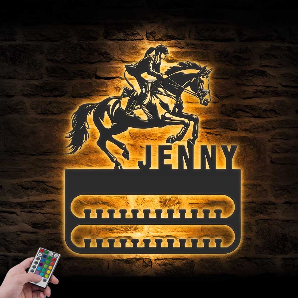 Personalize-Jumping-Horse-Medal-Hanger-With-Led-Light_1