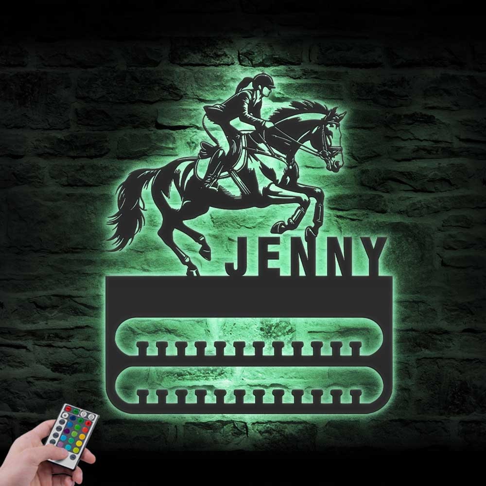 Personalize-Jumping-Horse-Medal-Hanger-With-Led-Light_2