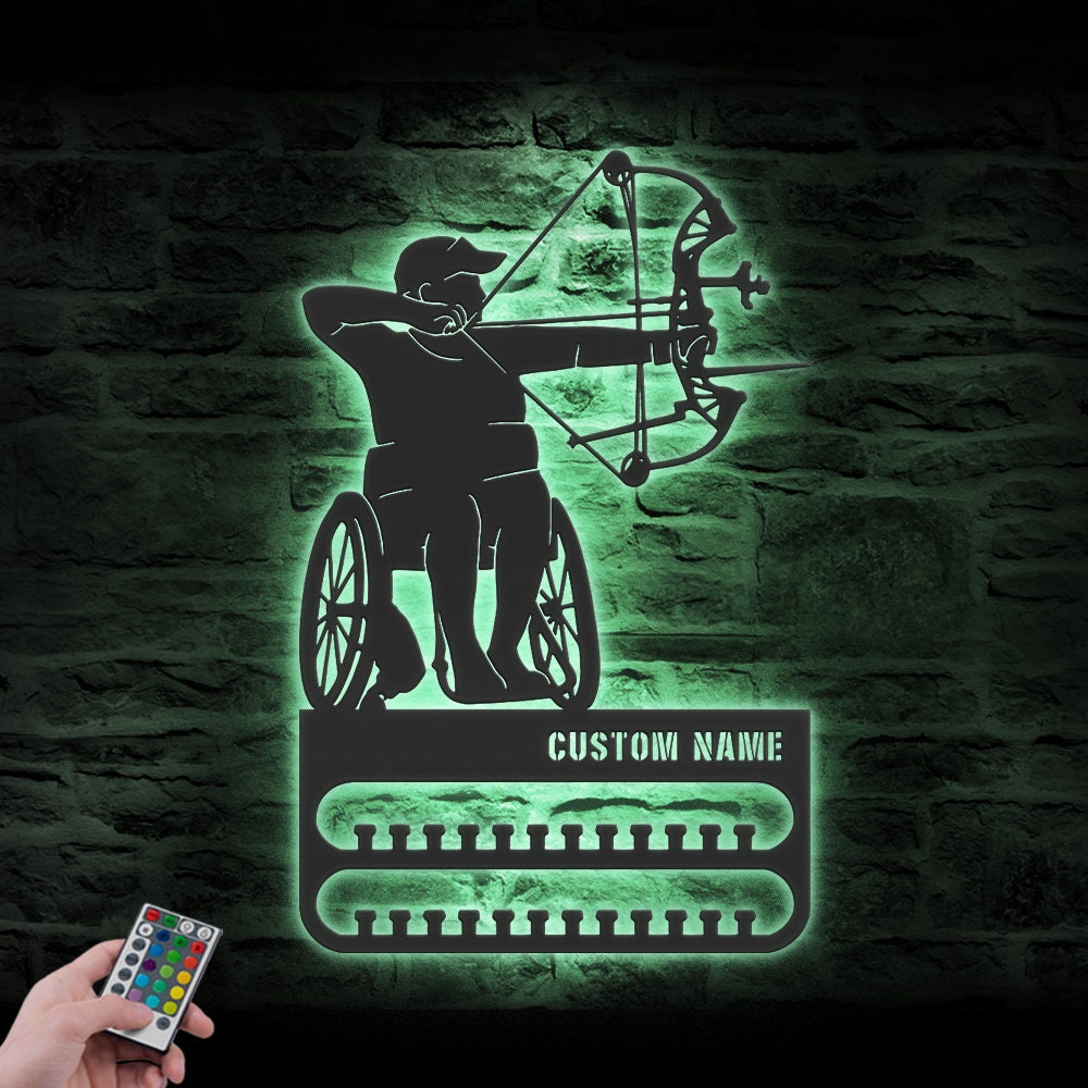 Personalize-Wheelchair-Archery-Medal-Hanger-With-Led-Light_5