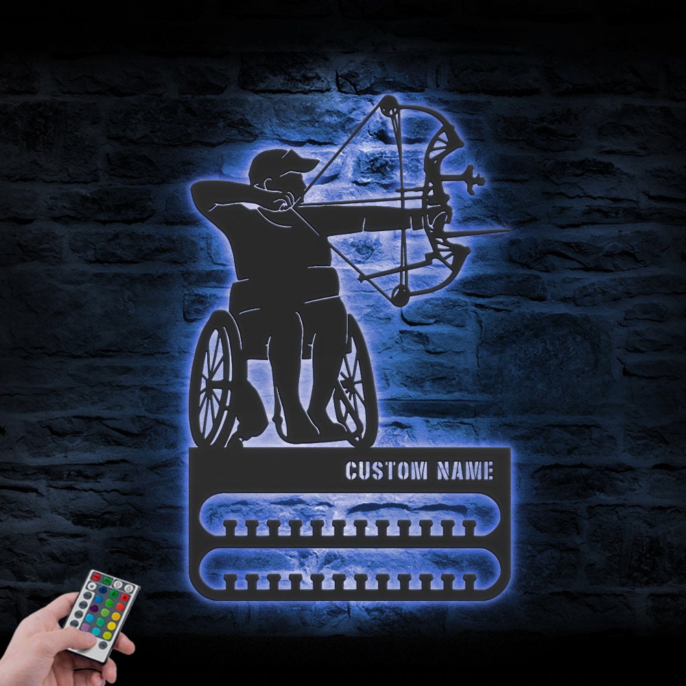 Personalize-Wheelchair-Archery-Medal-Hanger-With-Led-Light_7