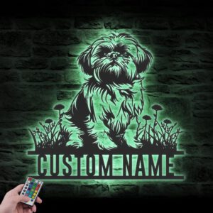 Personalized-Baby-Shih-Tzu-Metal-Wall-Art-LED-Light_2