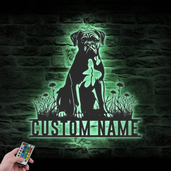 Personalized-Boxer-Dog-Metal-Wall-Art-LED-Light_3