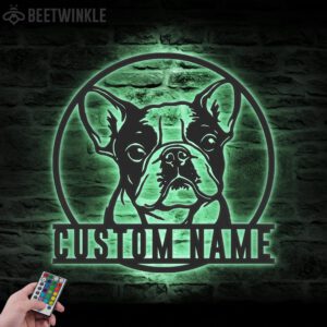 Personalized-BullDog-Metal-Wall-Art-LED-Light_1