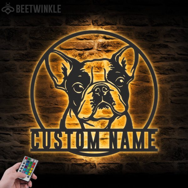 Personalized-BullDog-Metal-Wall-Art-LED-Light_3