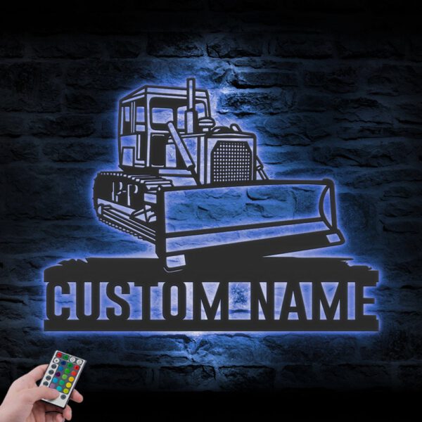 Personalized-Bulldozer-Driver-Metal-Wall-Art-LED-Light_1