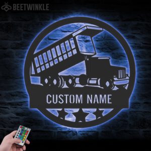 Personalized-Drump-Truck-Driver-Metal-Wall-Art-LED-Light_2