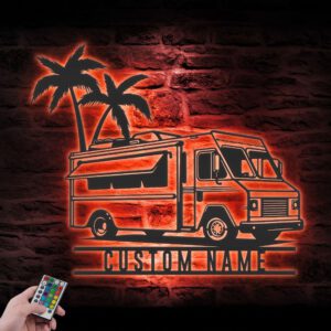 Personalized-Fast-Food-Truck-Metal-Wall-Art-LED-Light_1