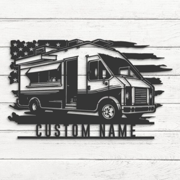 Personalized-Fast-Food-Truck-US-Flag-Metal-Wall-Art-LED-Light-For-Dad_8