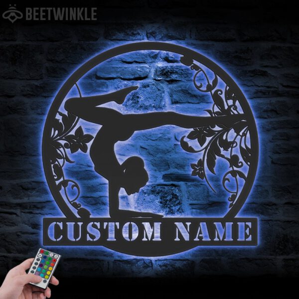 Personalized-Female-Gymnastics-Metal-Wall-Art-LED-Light_1