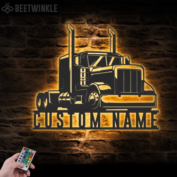 Personalized-Semi-Truck-Driver-Metal-Wall-Art-With-LED_4