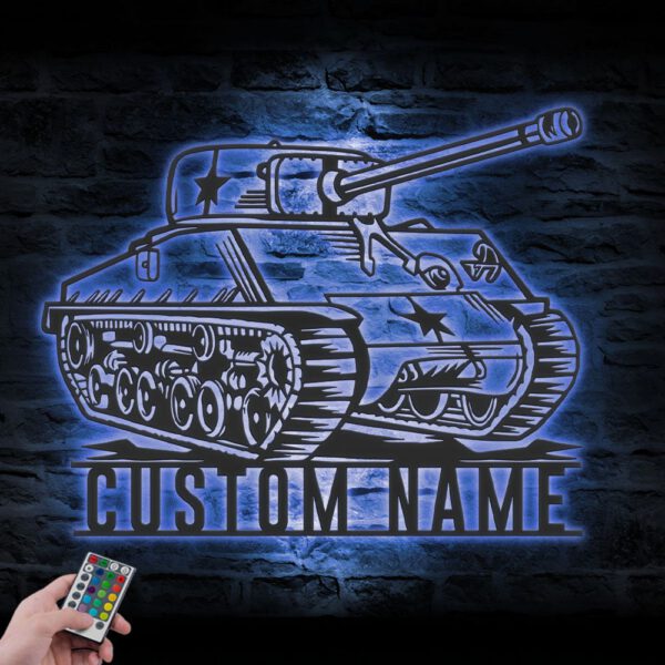 Personalized-Soldier-Military-Tank-Metal-Wall-Art-LED_2