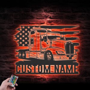 Personalized-US-Semi-Truck-Driver-Metal-Wall-Art-LED-Light_1