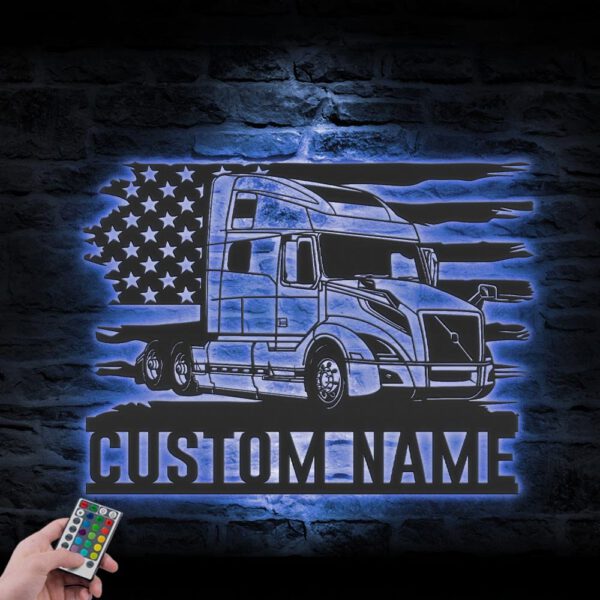 Personalized-US-Semi-Truck-Driver-Metal-Wall-Art-LED_2