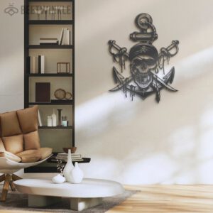 Pirate-Skull-Swords-Anchor-Metal-Wall-Art-LED-Light-3