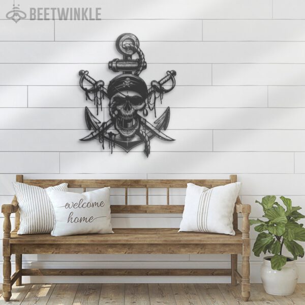 Pirate-Skull-Swords-Anchor-Metal-Wall-Art-LED-Light-4