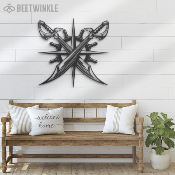 Pirate-Steering-Wheel-And-Crossed-Swords-Metal-Wall-Art-LED-Light-8