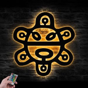 Puerto-Rico-Taino-Sun-Sol-God-Symbol-Metal-Wall-Art-LED-Light-3