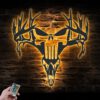 Punisher-Skull-Deer-Hunting-Metal-Wall-Art-LED-Light-5