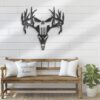 Punisher-Skull-Deer-Hunting-Metal-Wall-Art-LED-Light-6