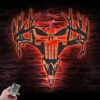 Punisher-Skull-Deer-Hunting-Metal-Wall-Art-LED-Light-8