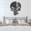 Punisher-Skull-Metal-Wall-Art-LED-Light-1