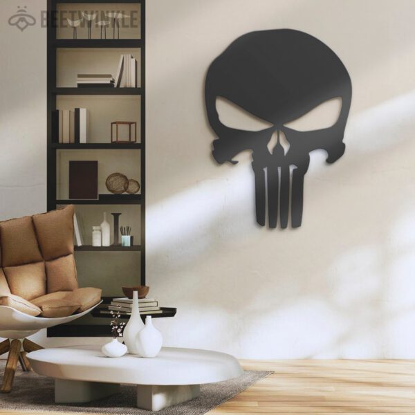 Punisher-Skull-Metal-Wall-Art-LED-Light-11