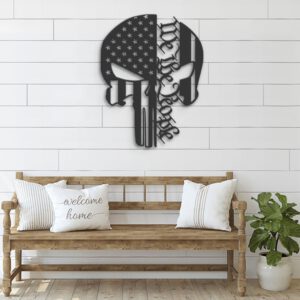 Punisher-Skull-Metal-Wall-Art-LED-Light-2-1