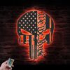 Punisher-Skull-Metal-Wall-Art-LED-Light-4-1