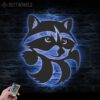 Raccoon-Metal-Wall-Art-with-LED-Light