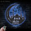 Ramadan-Mubarak-Moon-Metal-Wall-Art-LED-Light-1