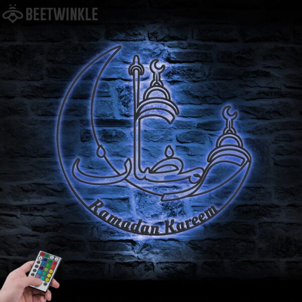 Ramadan-Mubarak-Moon-Metal-Wall-Art-LED-Light-13