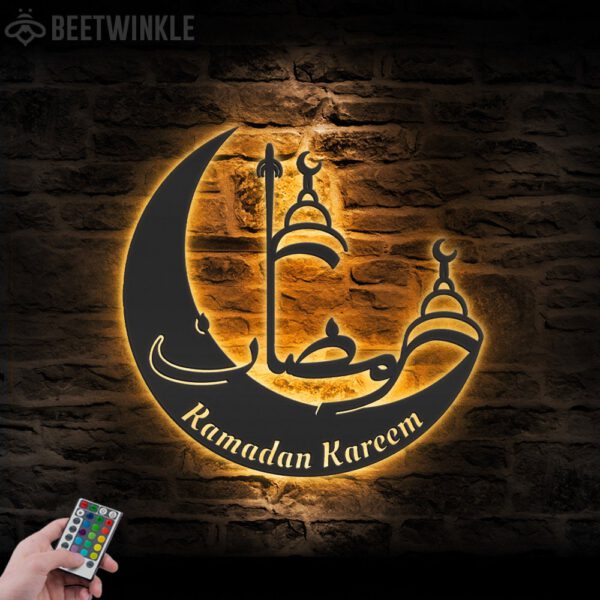 Ramadan-Mubarak-Moon-Metal-Wall-Art-LED-Light-17