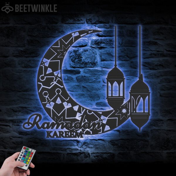 Ramadan-Mubarak-Moon-Metal-Wall-Art-LED-Light-2-5