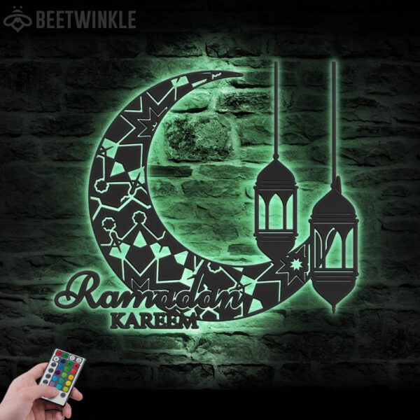 Ramadan-Mubarak-Moon-Metal-Wall-Art-LED-Light-20