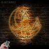 Ramadan-Mubarak-Moon-Metal-Wall-Art-LED-Light-4