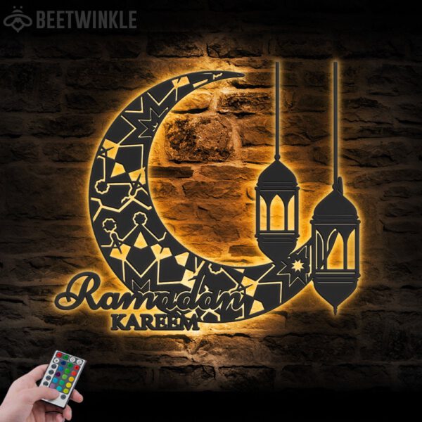 Ramadan-Mubarak-Moon-Metal-Wall-Art-LED-Light-4-5