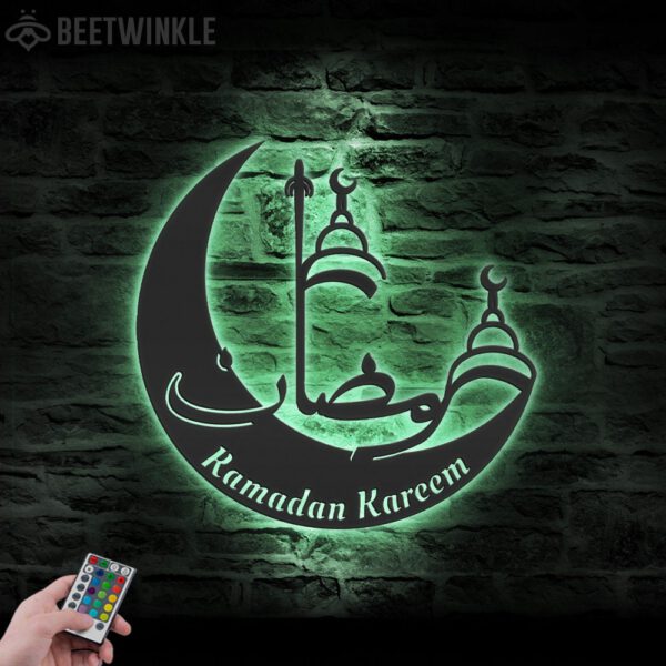 Ramadan-Mubarak-Moon-Metal-Wall-Art-LED-Light-5-2