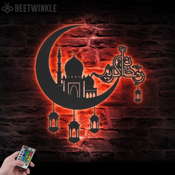 Ramadan-Mubarak-Moon-Metal-Wall-Art-LED-Light-5-6