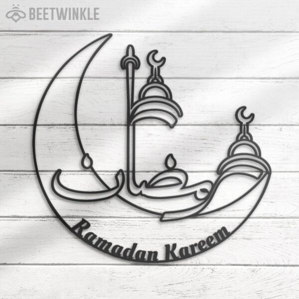 Ramadan-Mubarak-Moon-Metal-Wall-Art-LED-Light-6