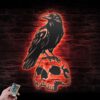 Raven-Metal-Wall-Art-LED-Light-3