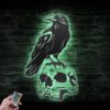 Raven-Metal-Wall-Art-LED-Light-4