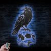 Raven-Metal-Wall-Art-LED-Light-8