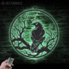 Raven-Metal-Wall-Art-with-LED-Light