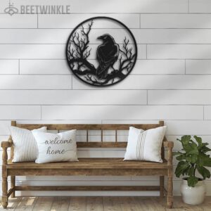 Raven-Metal-Wall-Art-with-LED-Light-2